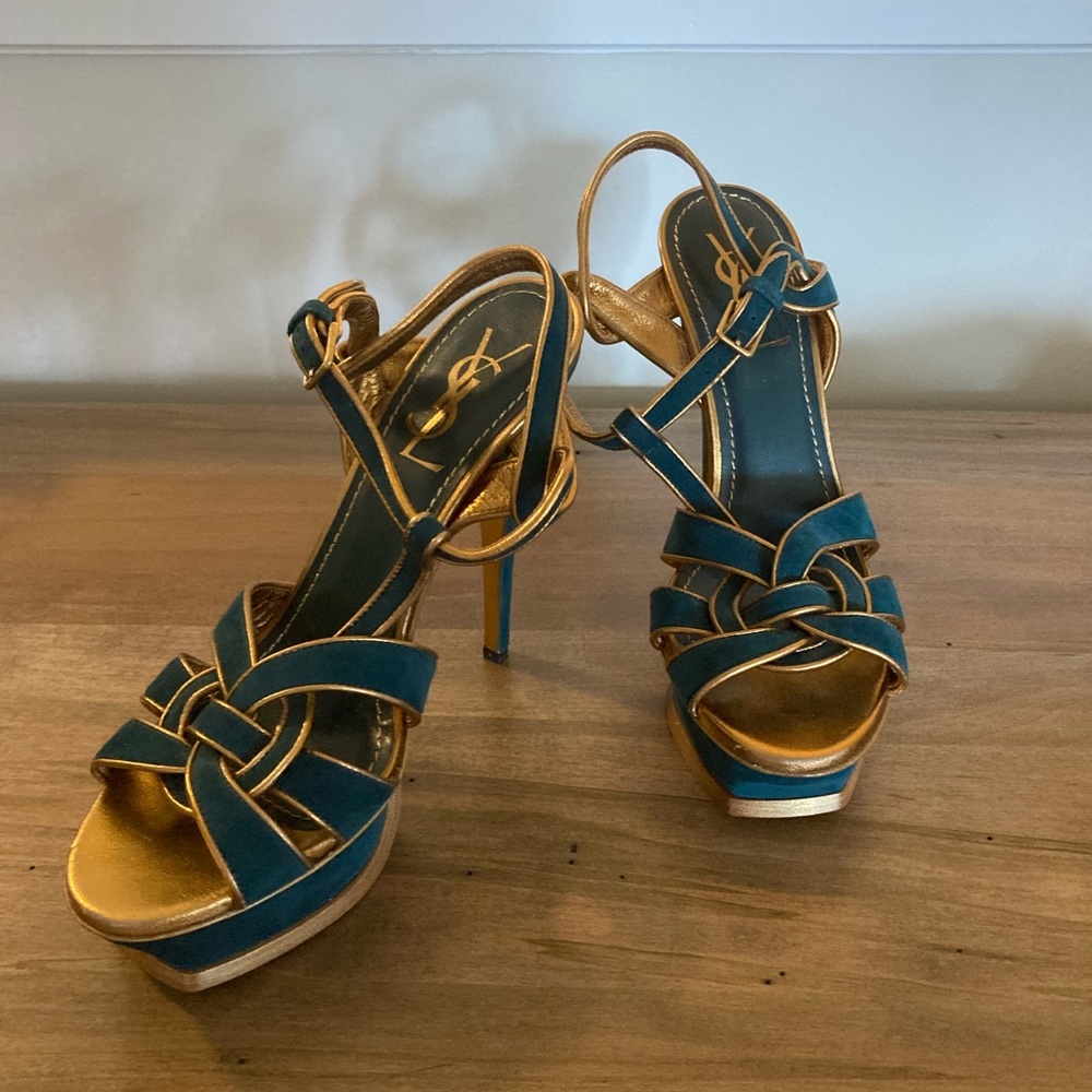 Yves St Laurent Tribute Platform Heels